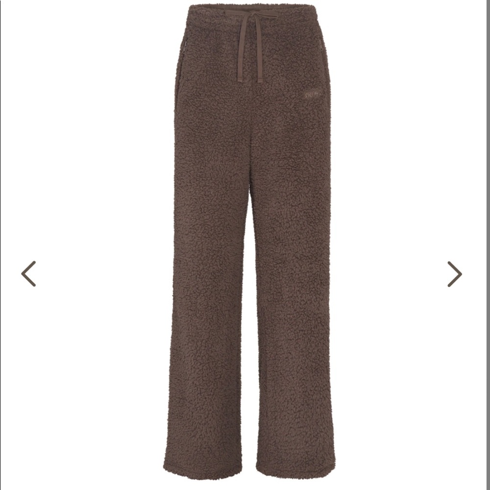 SKIMS TEDDY TRACK PANTS AMETHYST XS